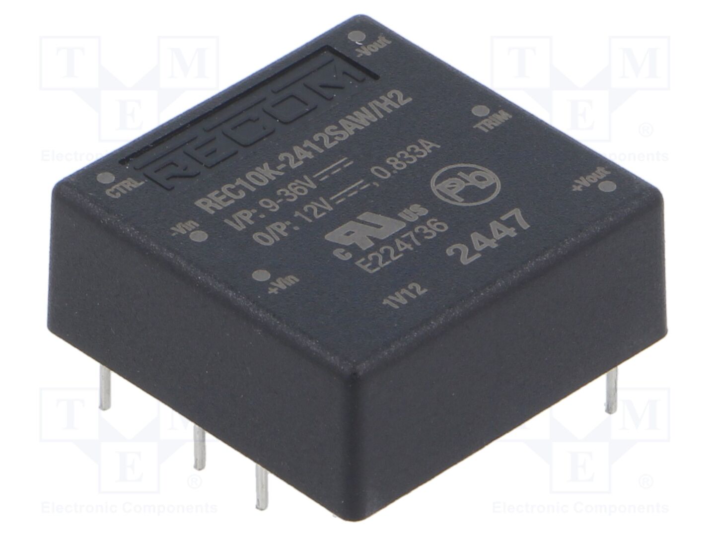 RECOM REC10K-2412SAW/H2 DC/DC-muunnin 10W
