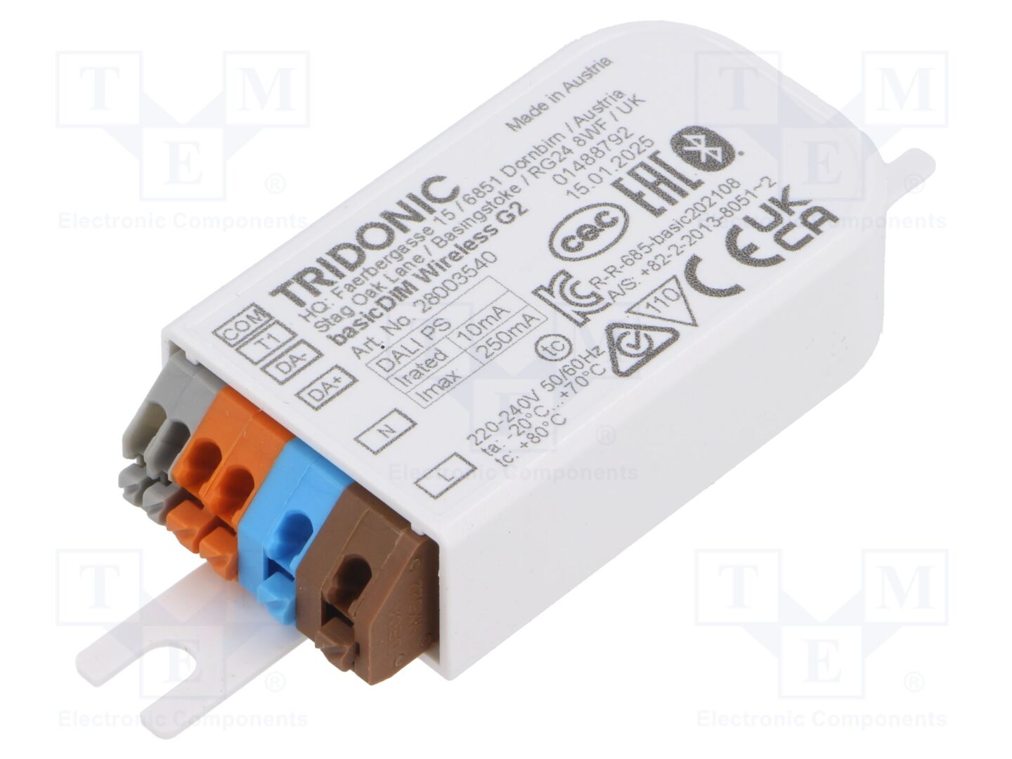 TRIDONIC BASICDIM WIRELESS G2 LED-virtalähde DALI-ohjain