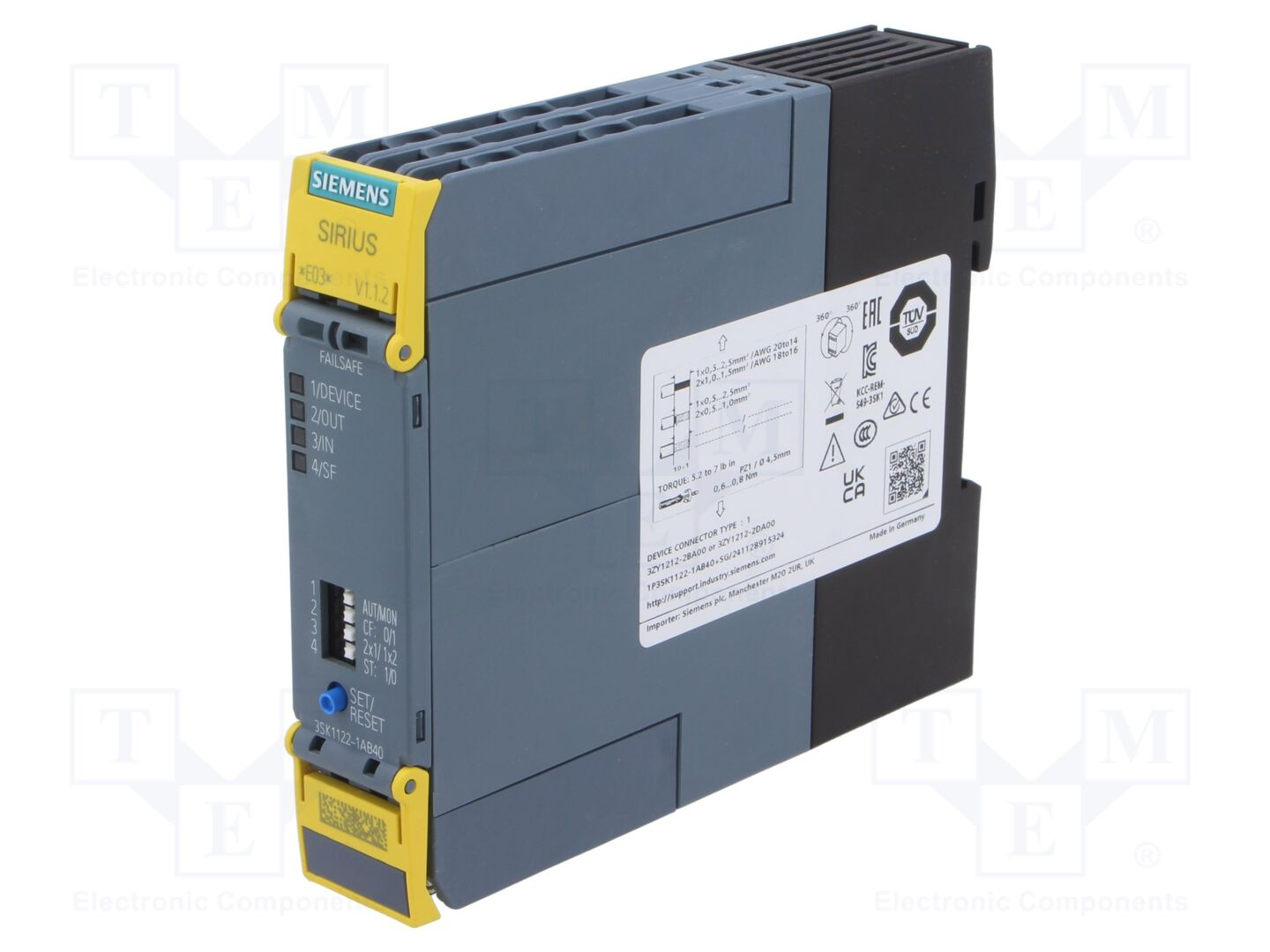 SIEMENS 3SK1122-1AB40 Turvarele 24VDC