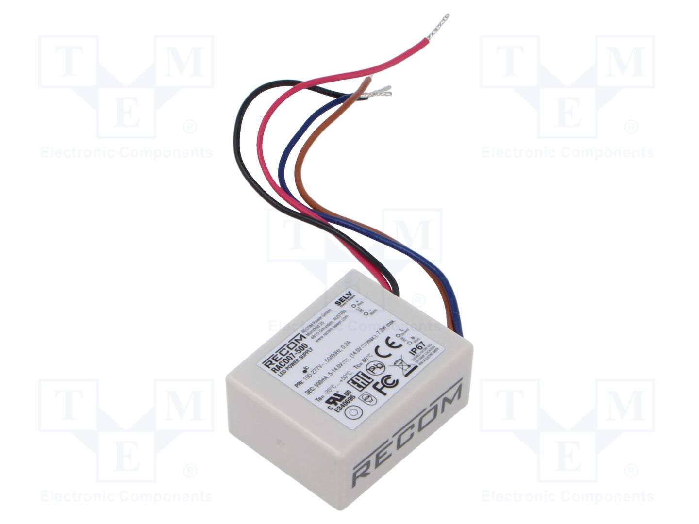 RECOM RACD07-500 LED-virtalähde 7W 5-14,5VDC 500mA