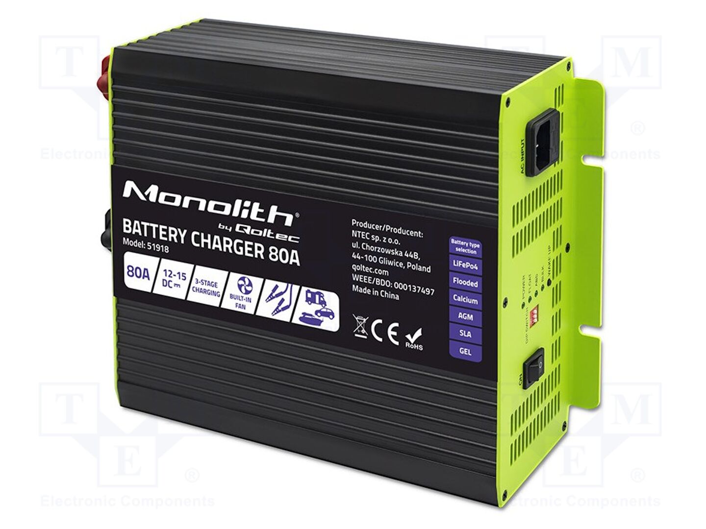 QOLTEC 51918 Laturi 80A