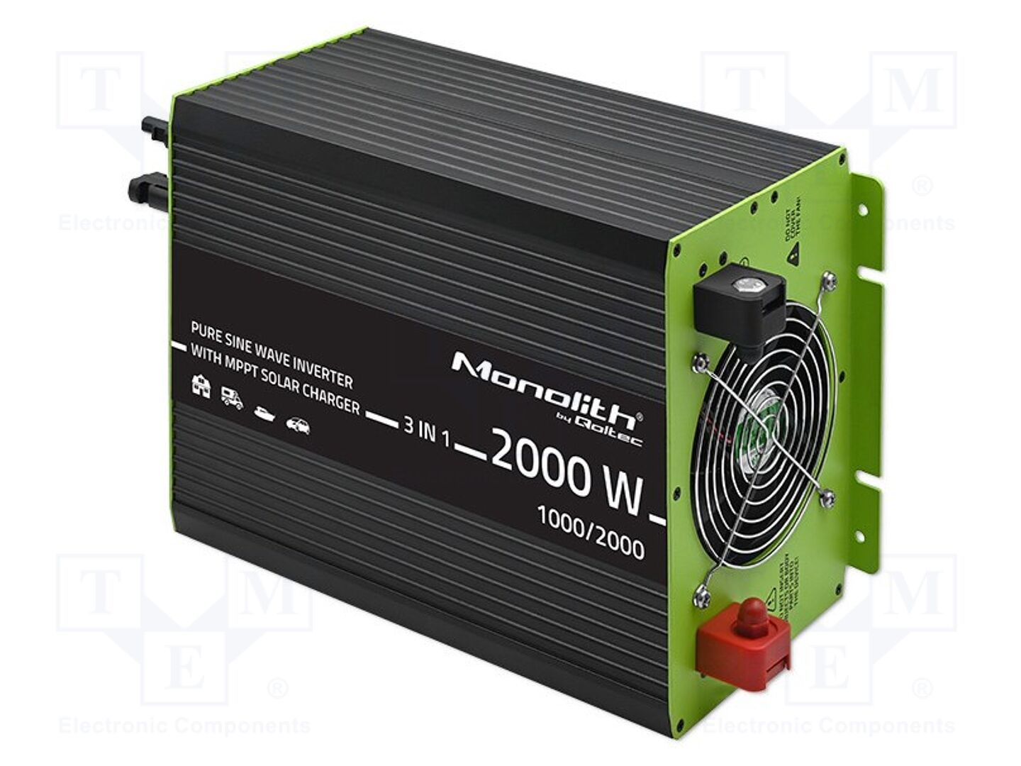 QOLTEC 51913 DC/AC-muunnin 12VDC/230VAC