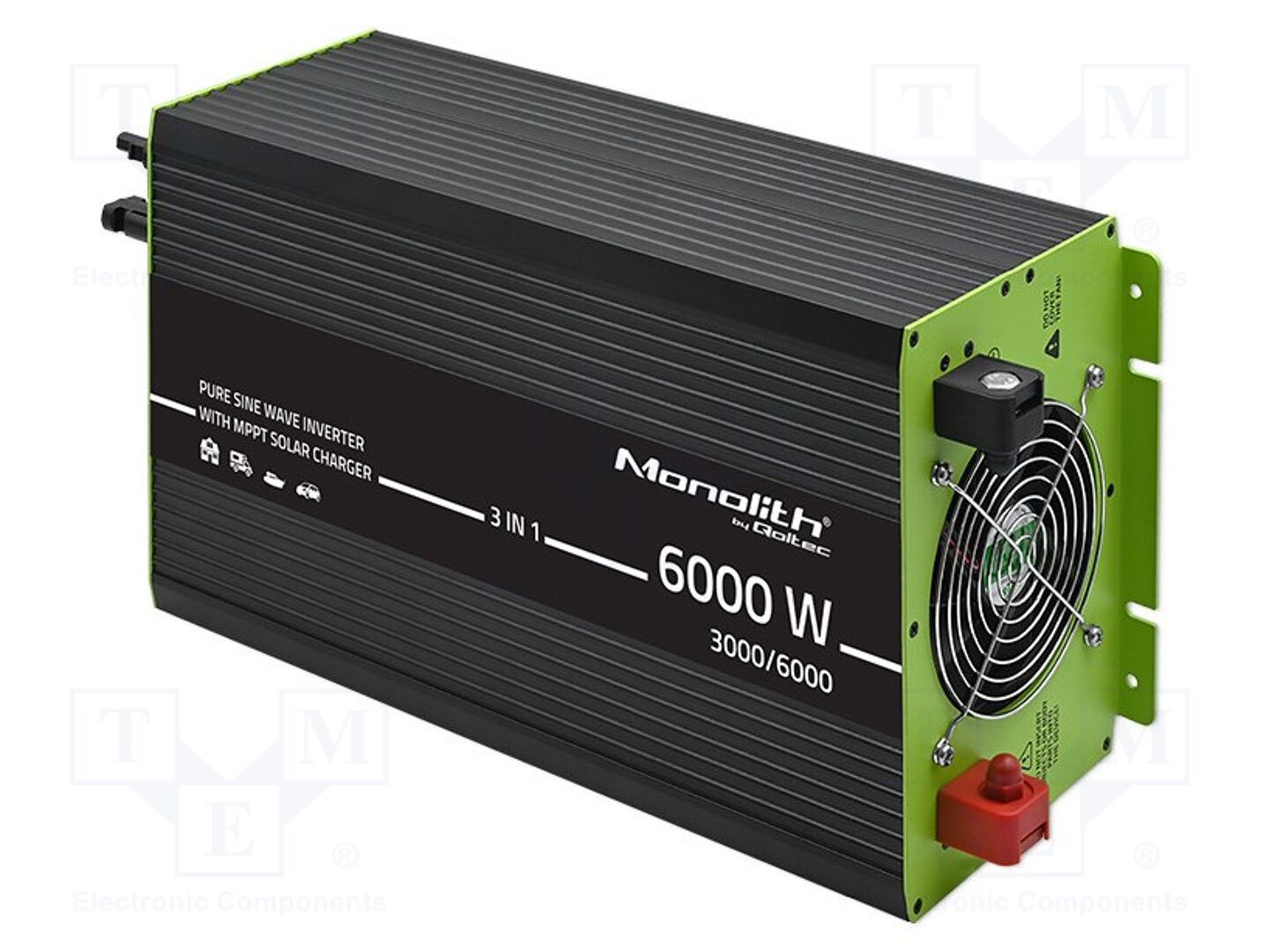 QOLTEC 51915 DC/AC-muunnin 12VDC/230VAC