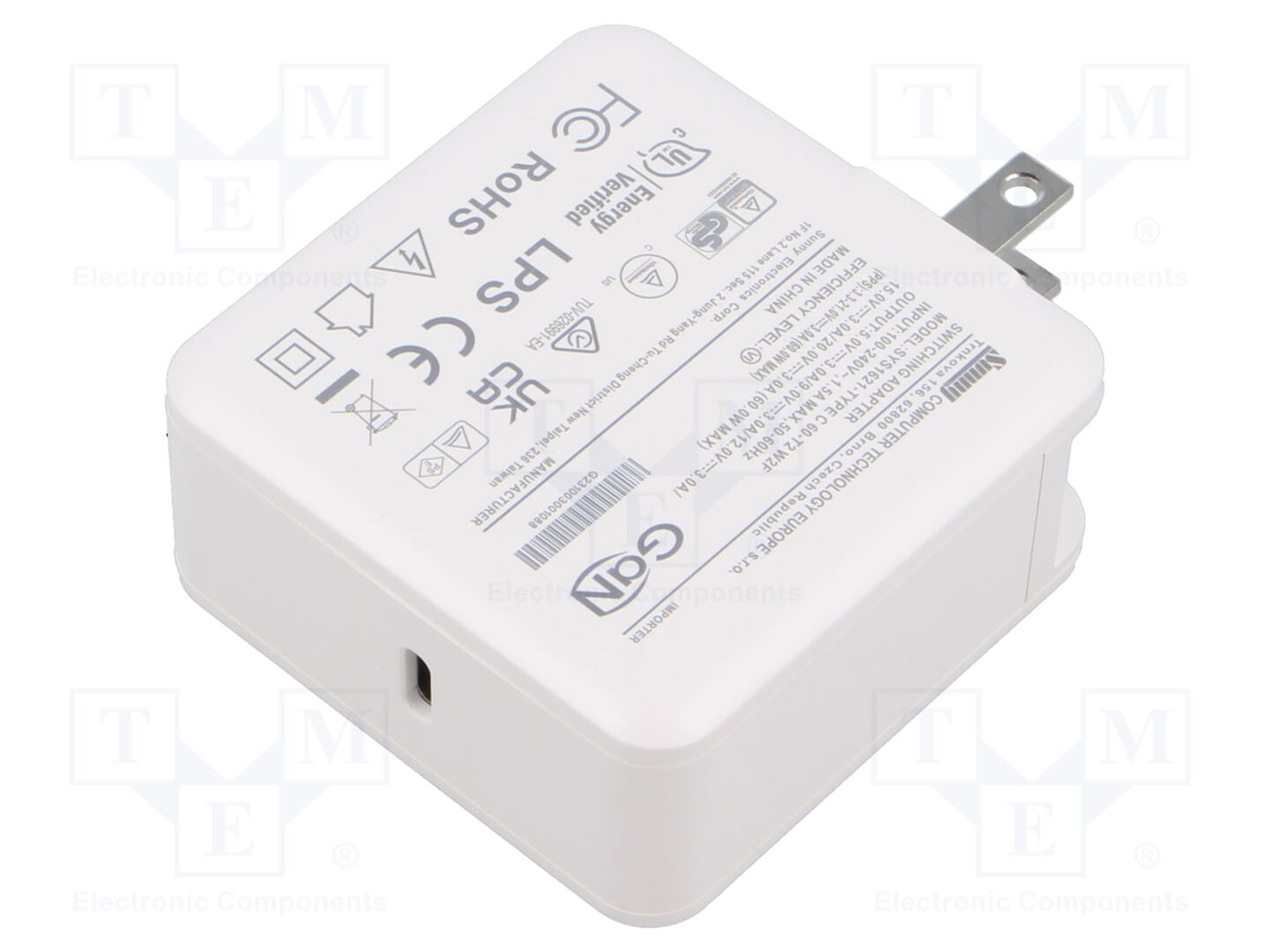 SUNNY SYS1621-PD60W-GAN Kytkinmuuntaja 60W 5VDC pistokkeella