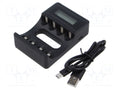 QOLTEC 50654 Akkulaturi AA, AAA, R03, R6