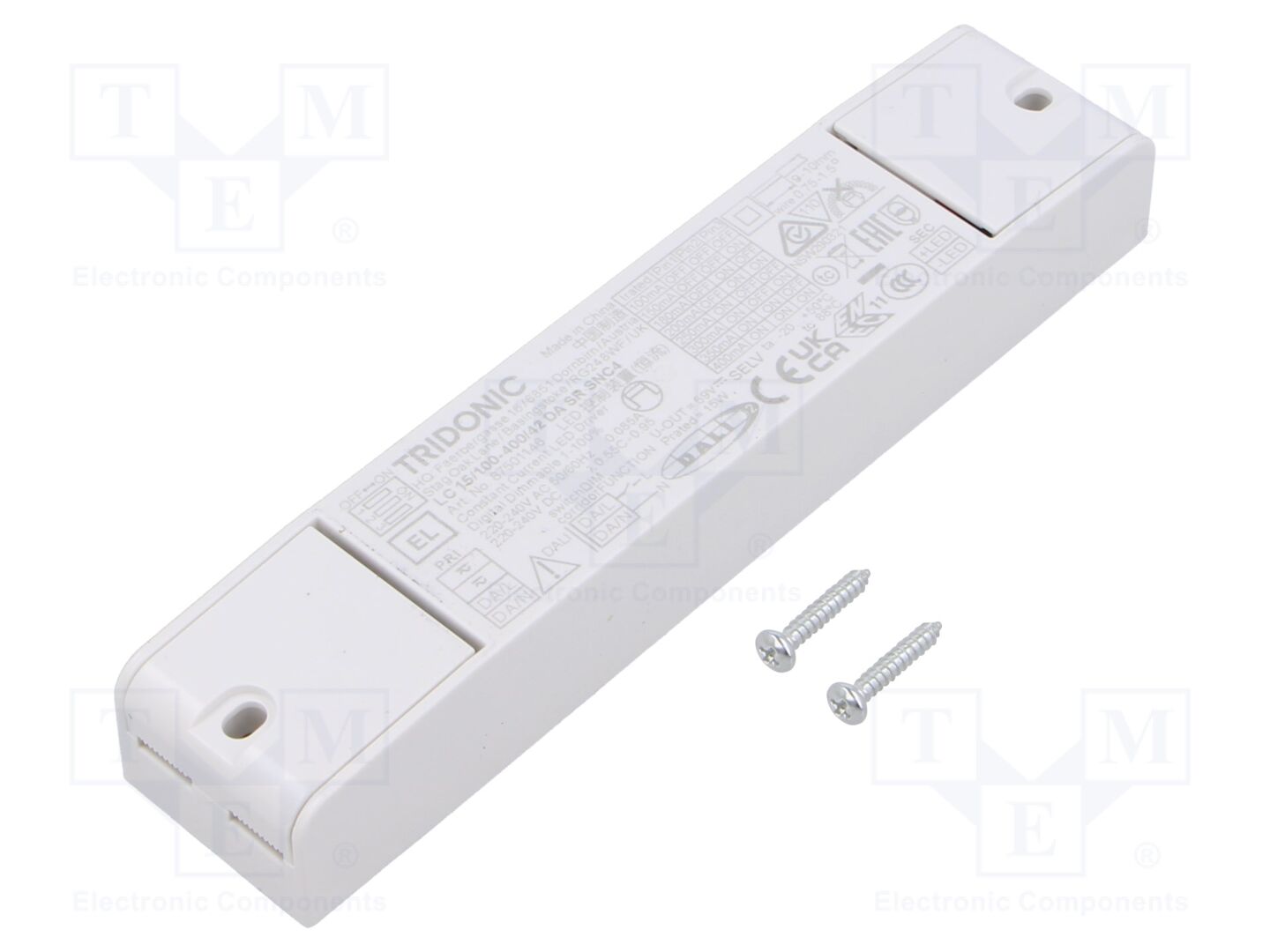 TRIDONIC LC 15W 100-400MA DA SC SNC4 LED-virtalähde DALI 15W 9-42VDC