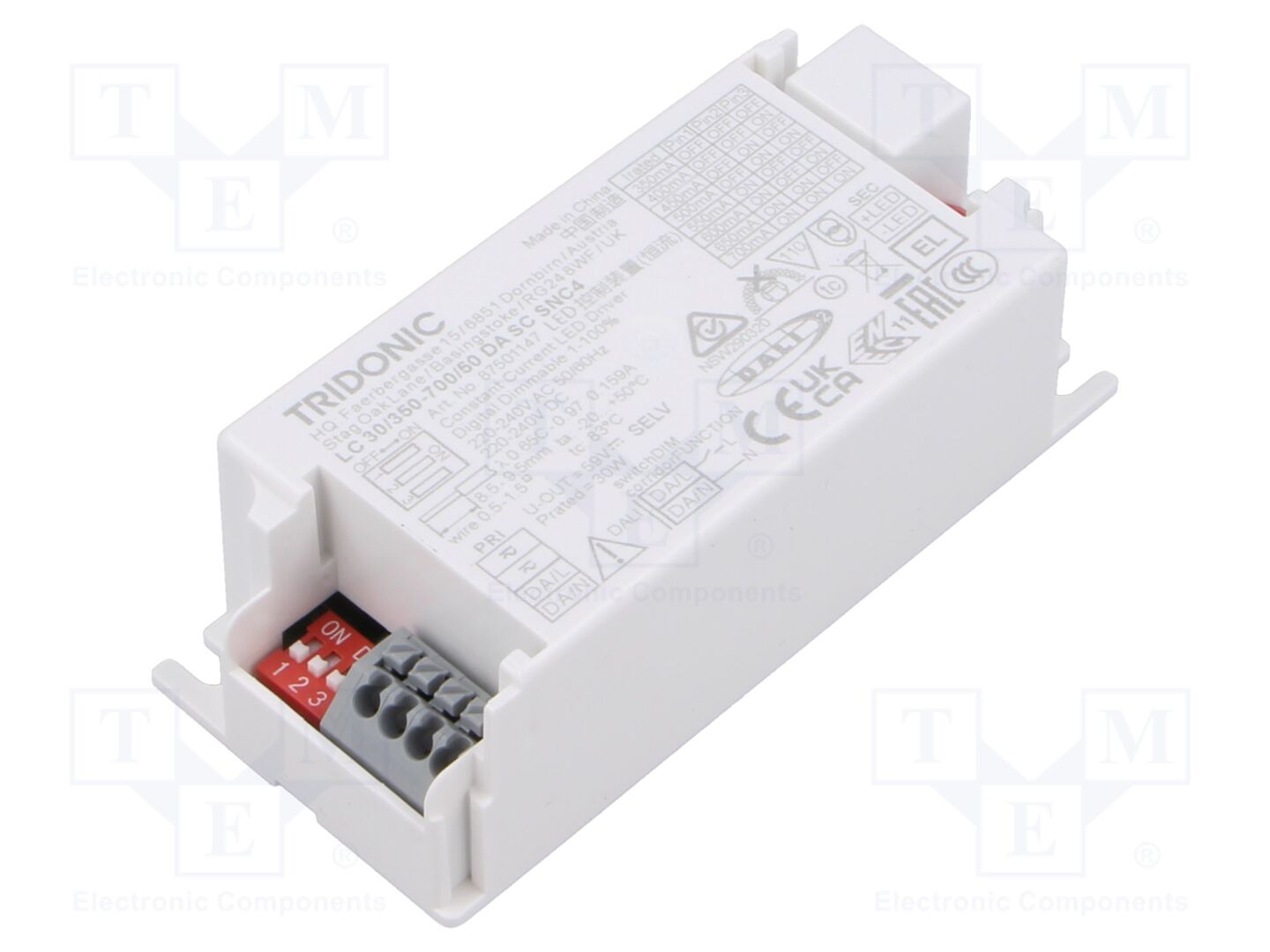 TRIDONIC LC 30W 350-700MA DA SC SNC4 LED-verkkolaite DALI 30W 15-50VDC