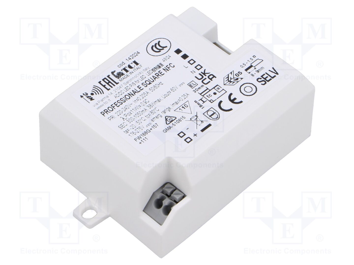 TCI 142024 LED-virtalähde 10-48VDC 300mA-1.05A 220-240VAC