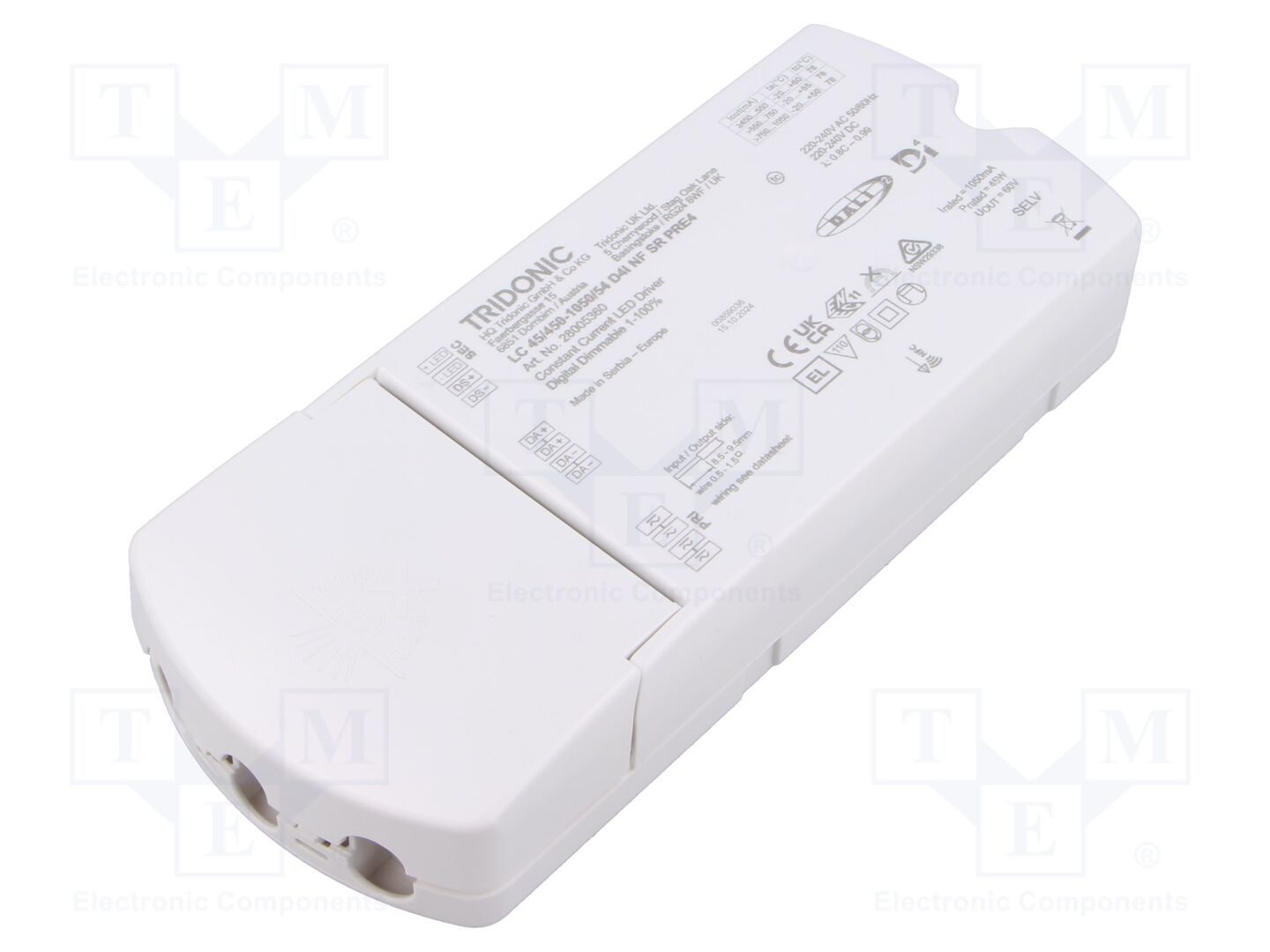 TRIDONIC LC 45W 450-1050MA 54V D4I NF SR PRE4 LED-virtalähde