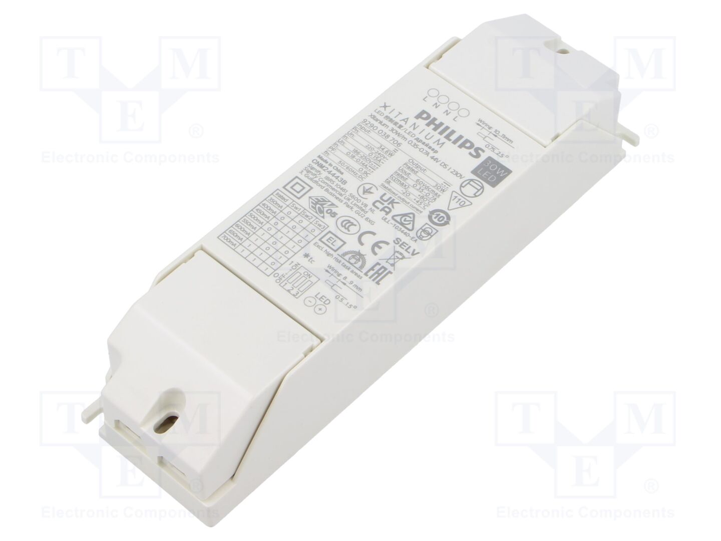 PHILIPS XITANIUM 30W/M LED-virtalähde 44V 0.35-0.7A 230V