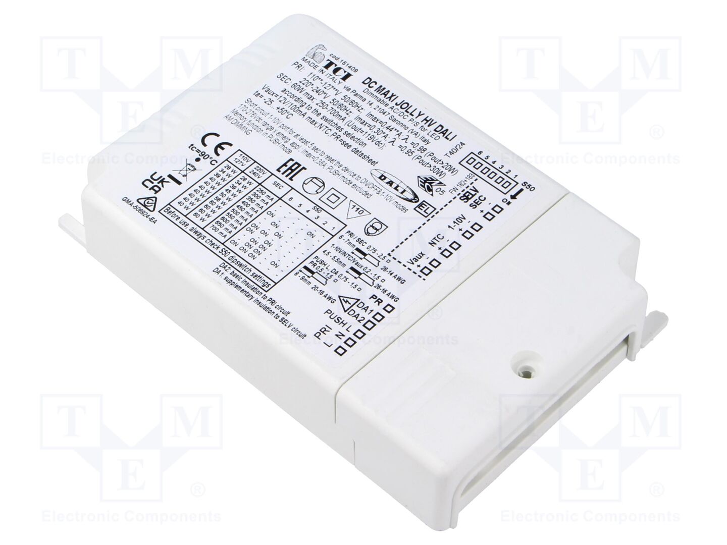 TCI 151409 DC MAXI JOLLY HV DALI LED-virtalähde 250-700mA