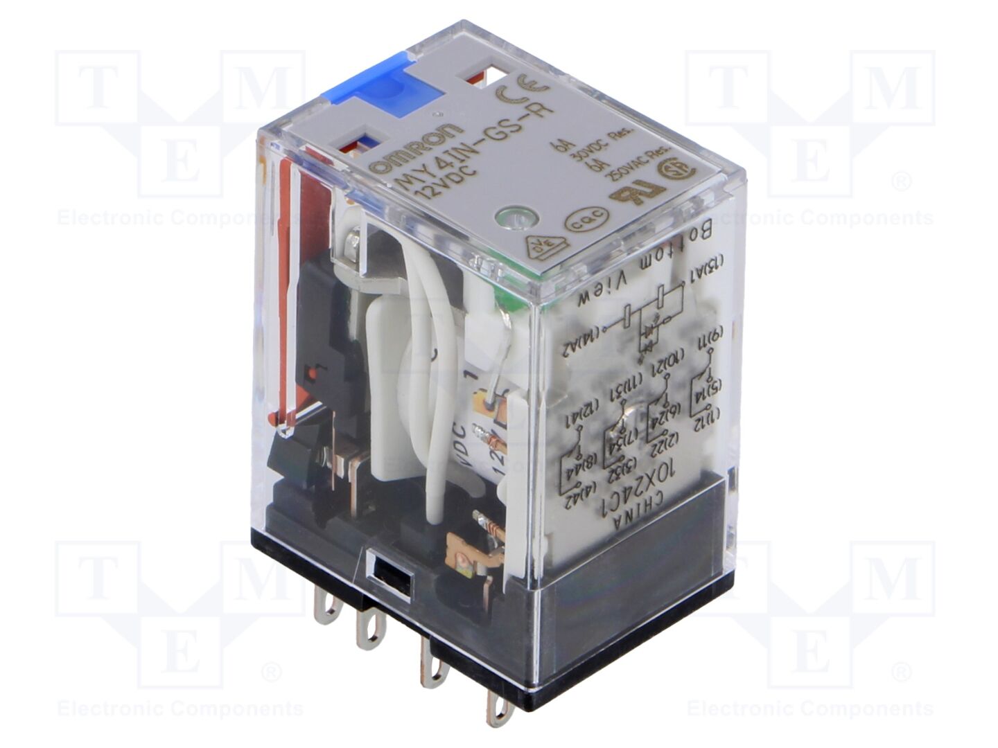OMRON MY4IN-GS-R-12DC Sähkömagneettinen rele 12VDC