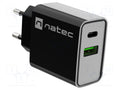 NATEC NUC-2062 Kytketävä verkkolaite-virtalähde 5-12VDC 3A