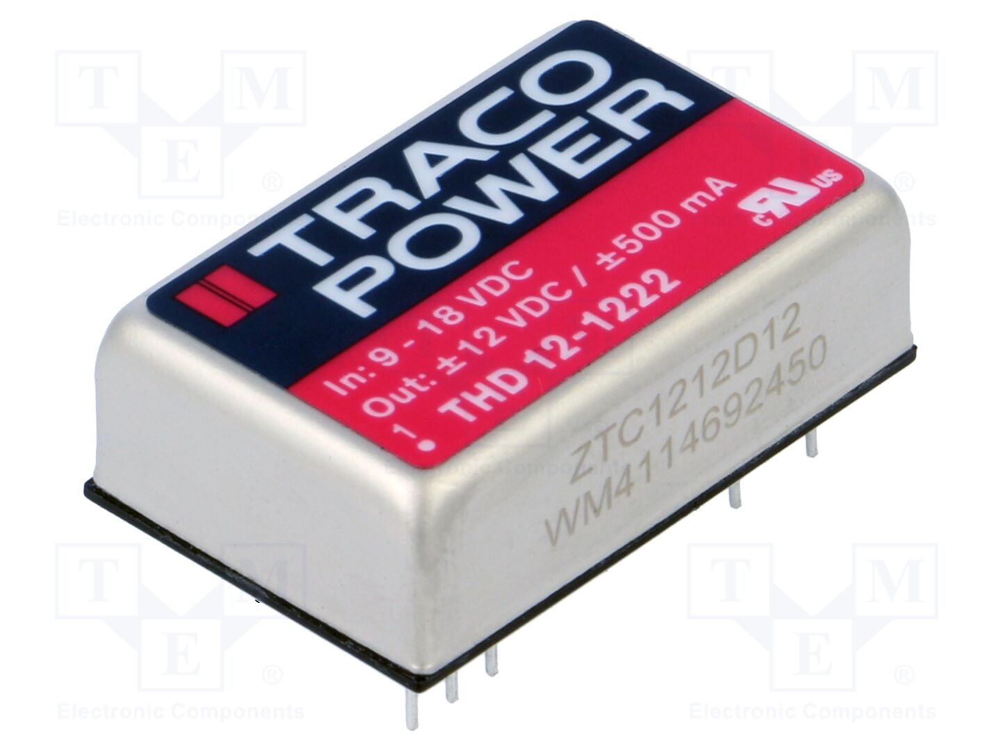 TRACO POWER THD 12-1222 DC/DC-muunnin 12W