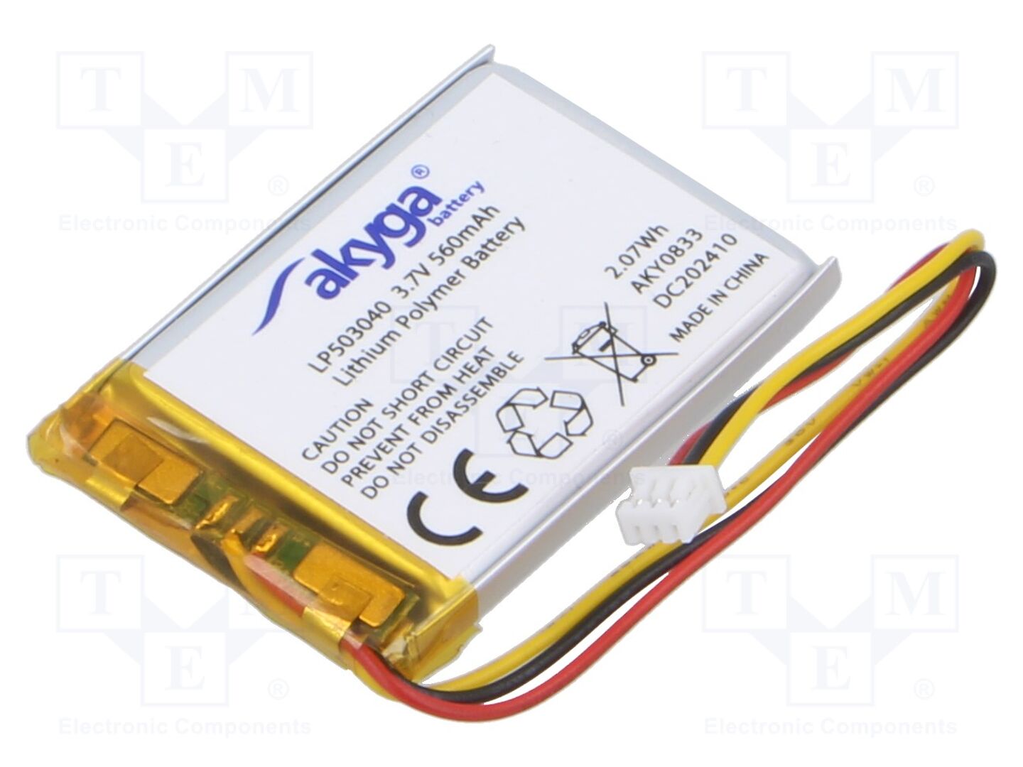 AKYGA BATTERY AKY-LP503040NTC Akku 3.7V