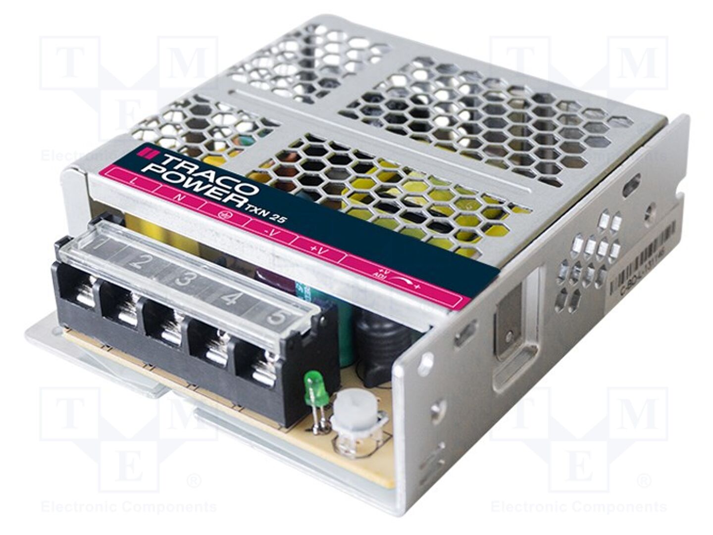 TRACO POWER TXN25-105 Sisäänrakennettu kytkentäsähkölaite 20W 5VDC 5A
