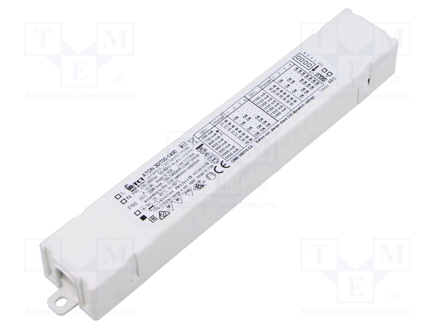 TCI ATON 30/700-1400 LED-virtalähde 30VDC 700mA-1.4A