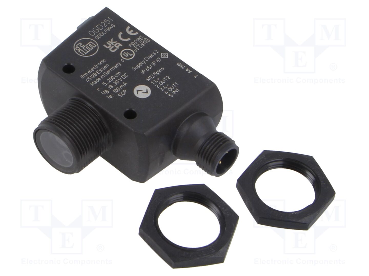 IFM ELECTRONIC OGD251 Lasertunnistin 50mm-2m