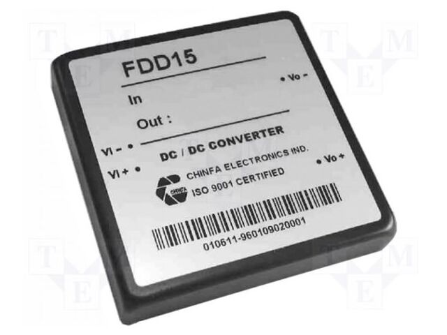 CHINFA ELECTRONICS FDD15-05S1 DC/DC-muunnin 10W