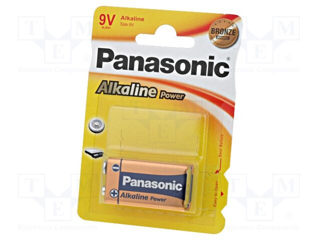 PANASONIC BAT-6LF22/P-B1 Alkaliakku 9V