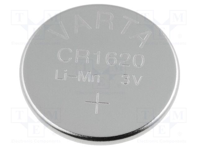 VARTA MICROBATTERY BAT-CR1620/V Paristo 3V 70mAh (50 kpl erä)