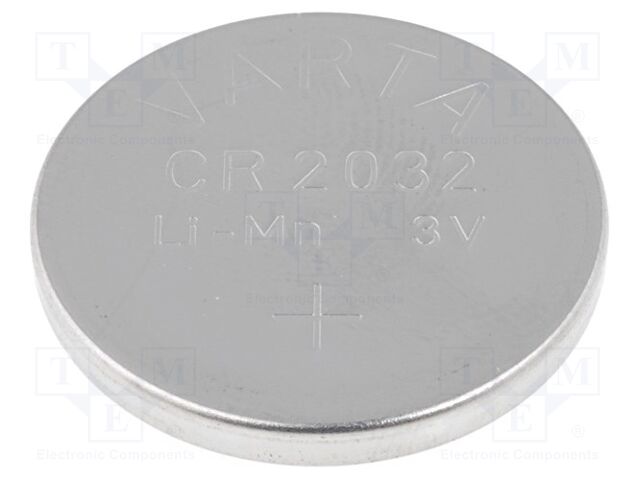 VARTA MICROBATTERY BAT-CR2032/VA Litiumparisto 3V 230mAh (50 kpl erä)