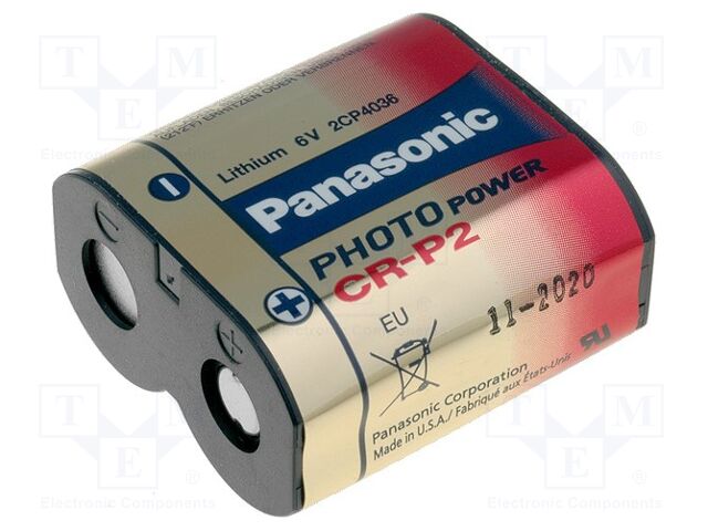 PANASONIC BAT-CRP2/P Litiumparisto 6V 1400mAh
