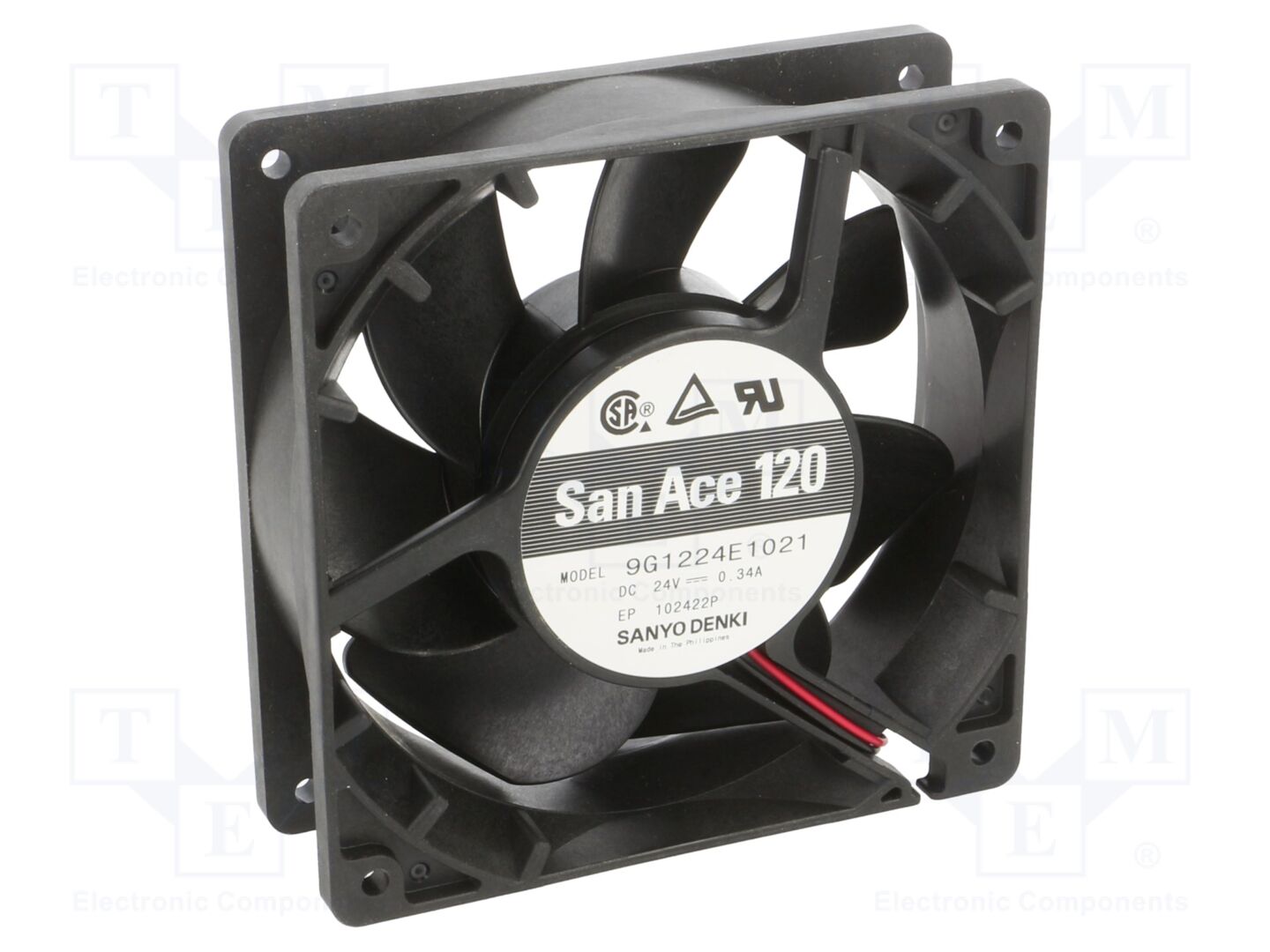 SANYO DENKI 9G1224E1021 Aksiaalituuletin 24VDC