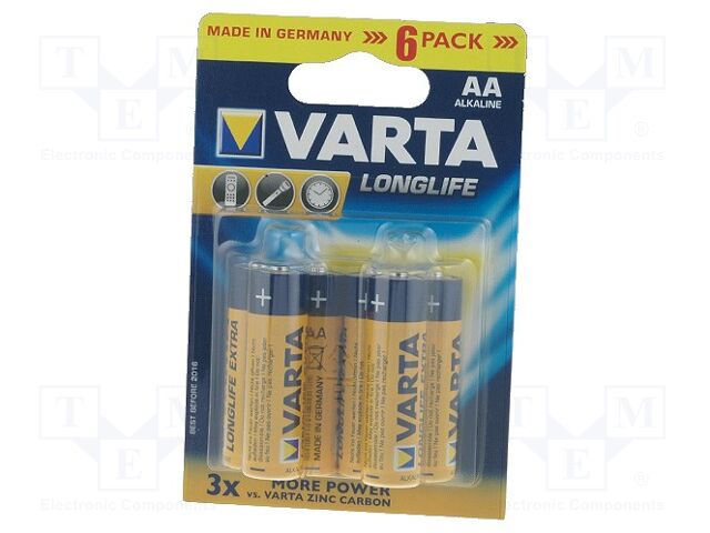 VARTA BAT-LR6X6/VL Paristo Alkaline AA 1.5V