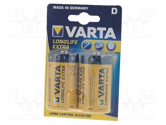 VARTA BAT-R20/VL Paristo Alkaline 1.5V LONGLIFE