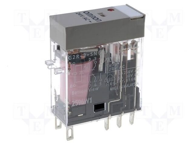 OMRON G2R-2-SN-12AC Sähkömagneettinen rele 12VAC