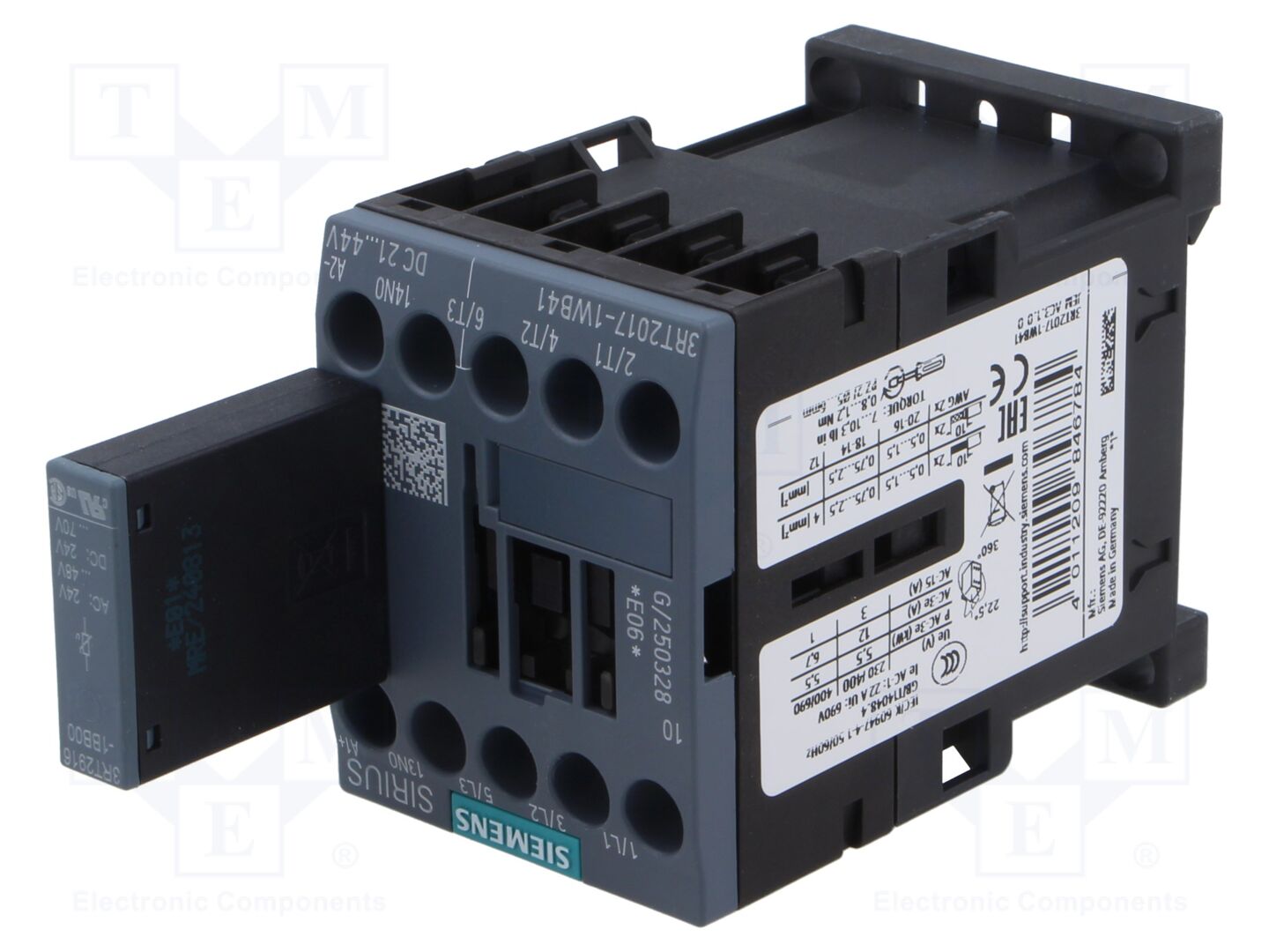 SIEMENS 3RT2017-1WB41 Kontaktori 24VDC