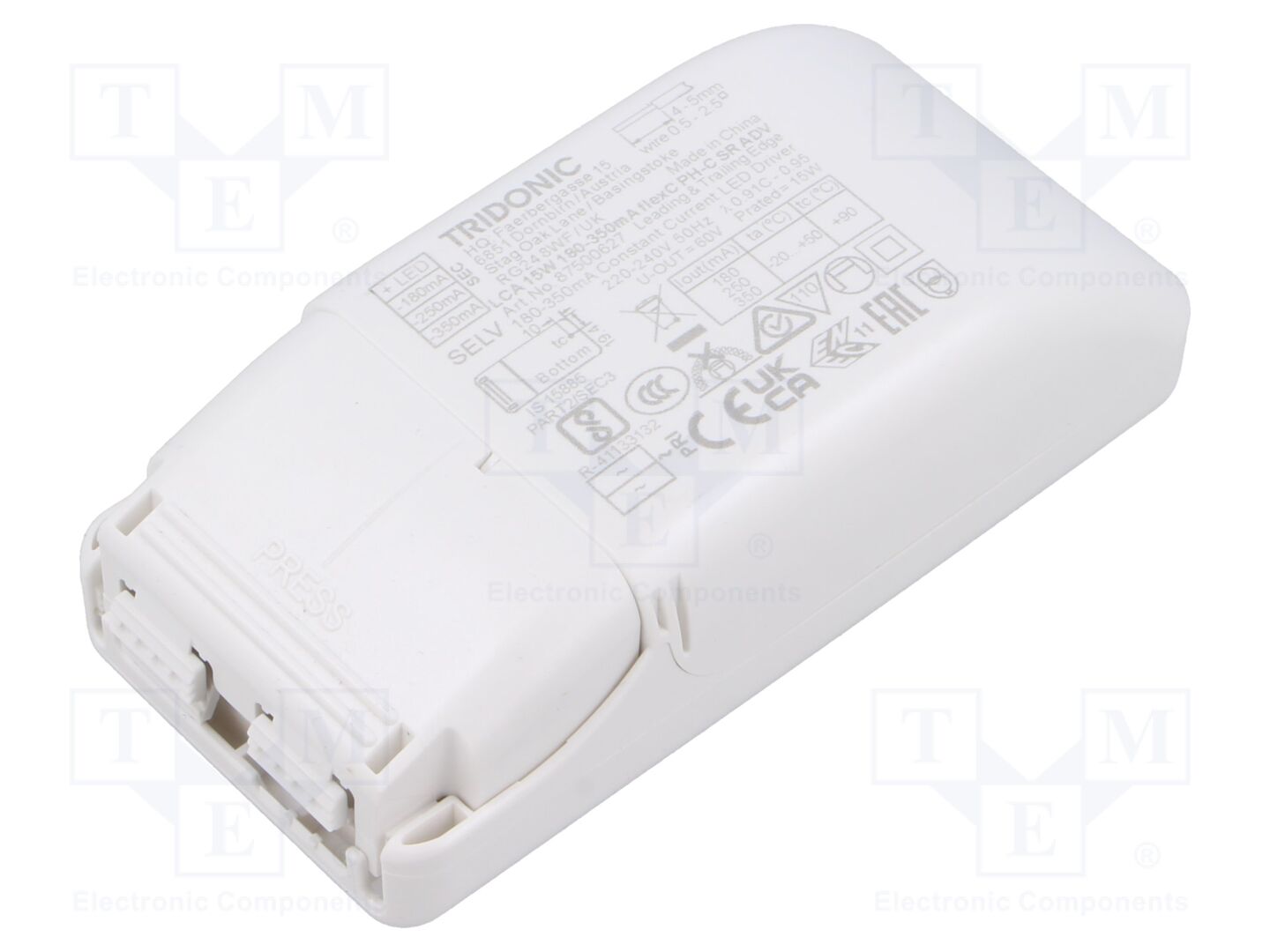 TRIDONIC LCA 15W 180-350MA FLEXC PH-C SR ADV LED-virtalähde 28-42VDC