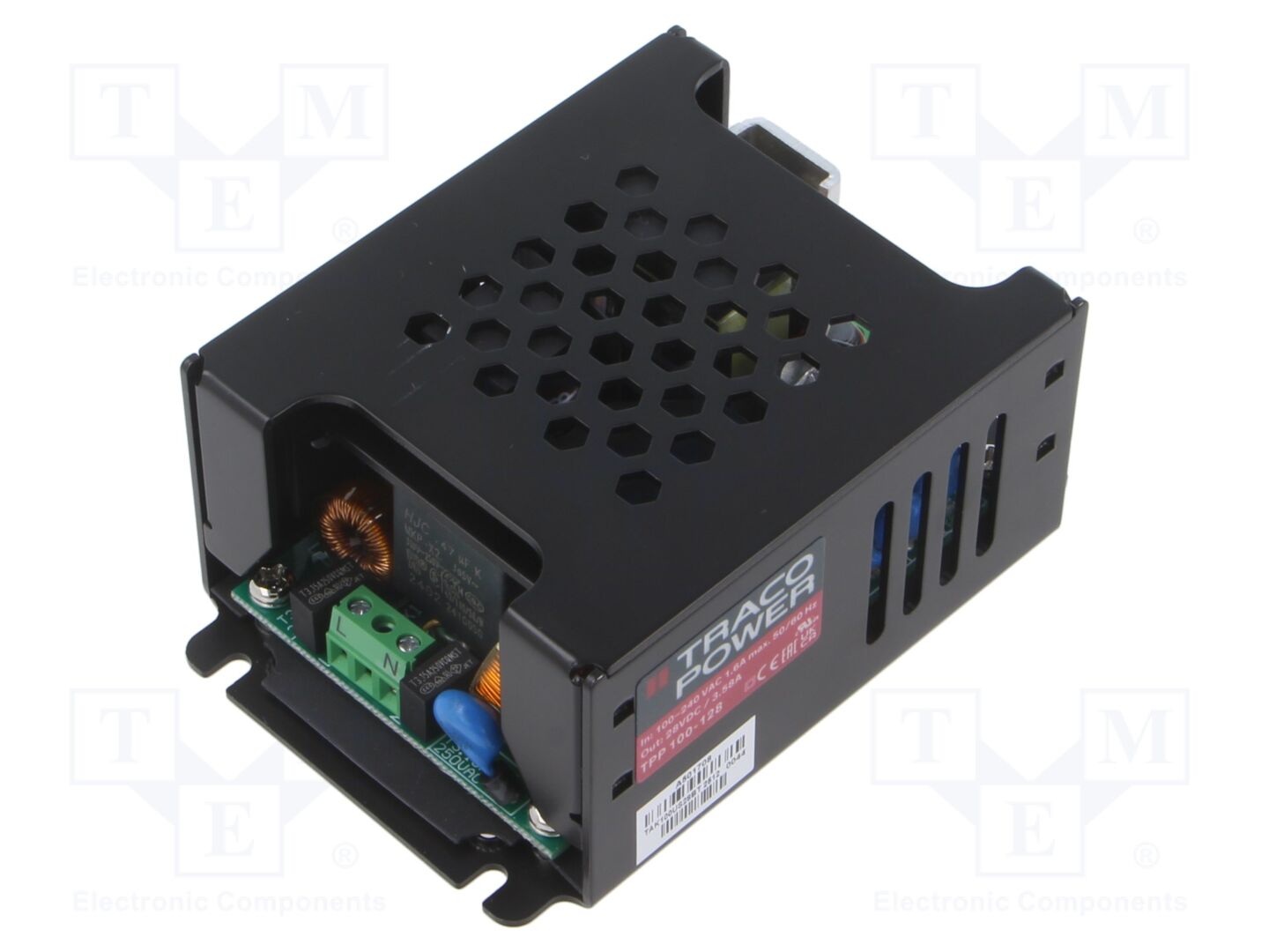 TRACO POWER TPP100-128 Avoin kehikkovirtalähde 100W 120-370VDC