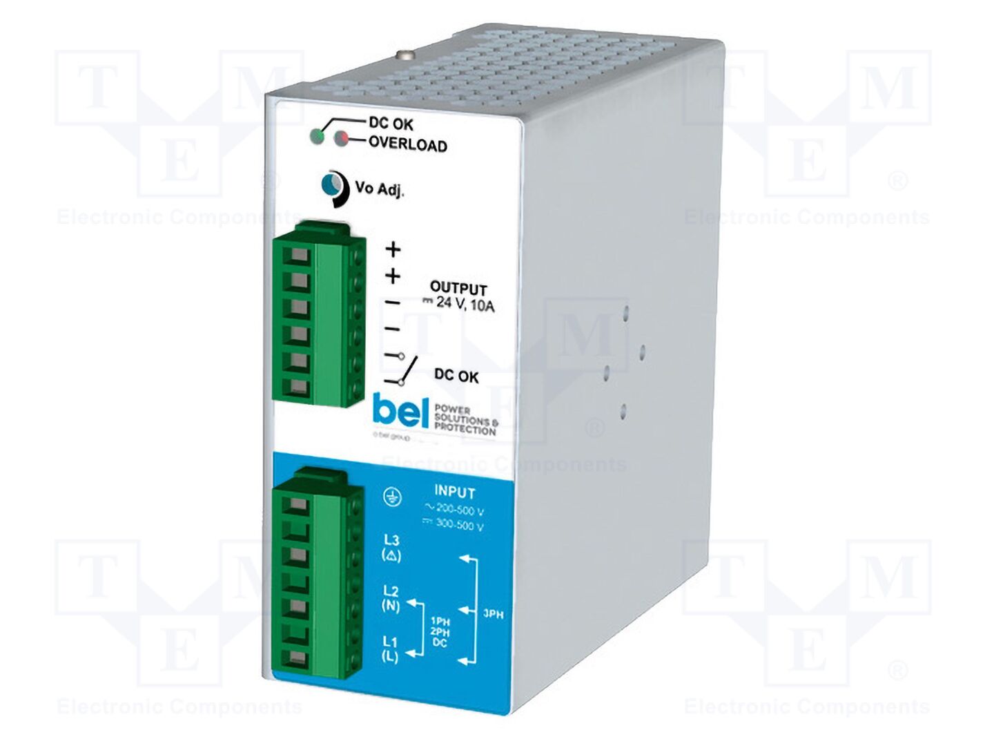 BEL LDW240-72P DIN-kiskoon asennettava kytkentäsähkönsyöttö 240W 72V 3.5A