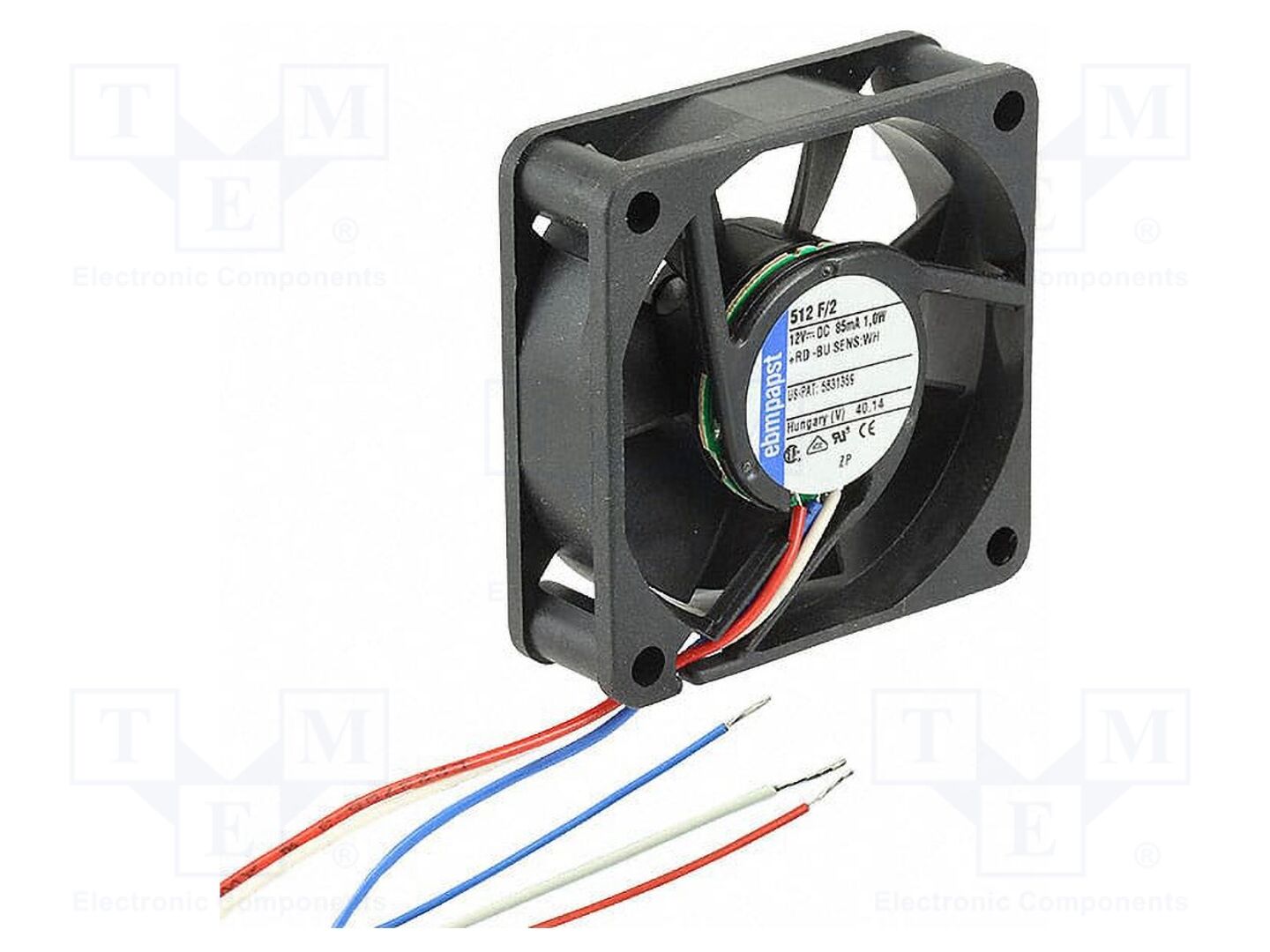EBM-PAPST 512F/2P-549 DC12V Tuuletin 18.5m3/h