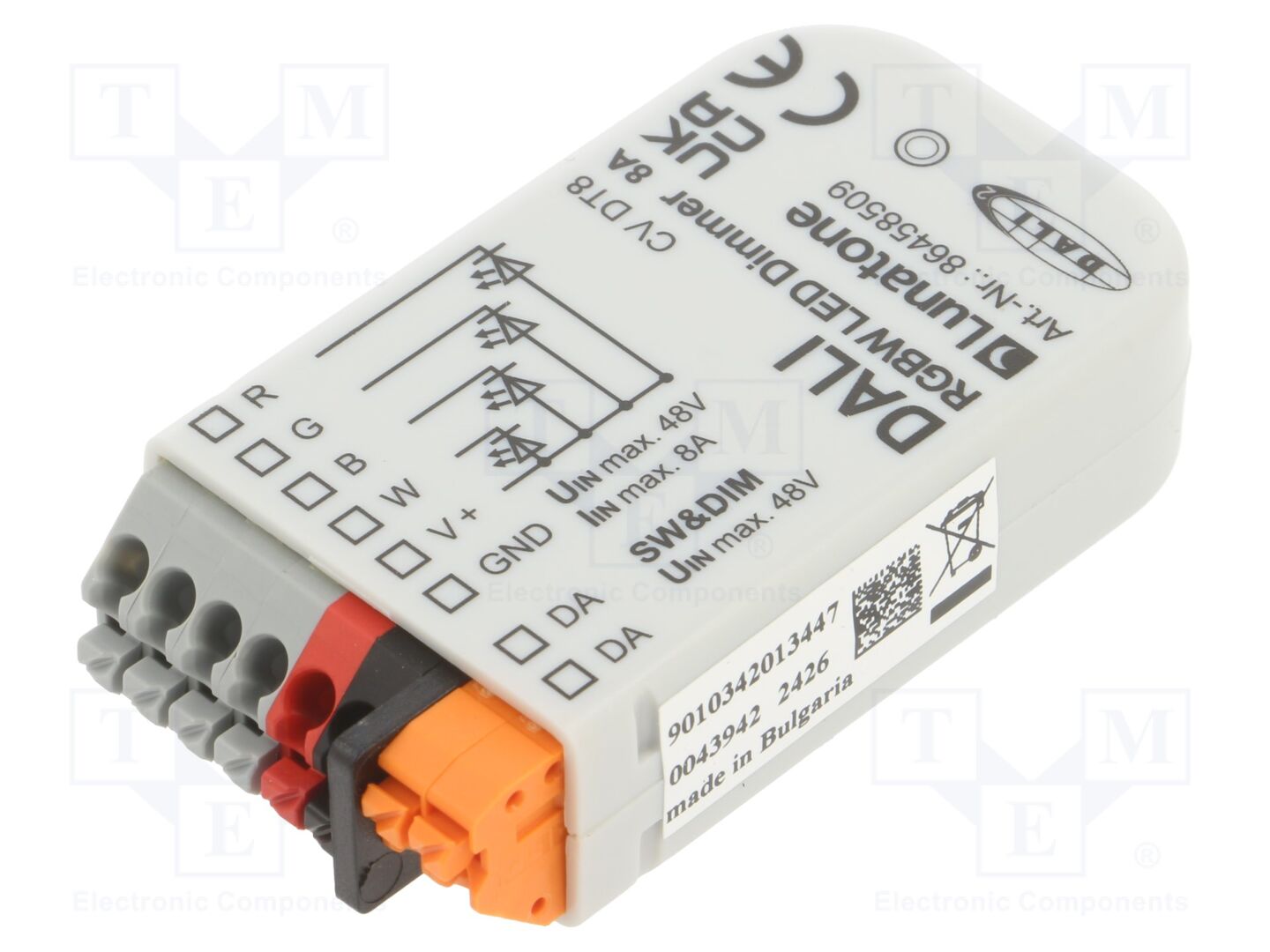 Lunatone DALI DT8 RGBW LED DIMMER 8A Kytkentävirtalähde 12-48VDC