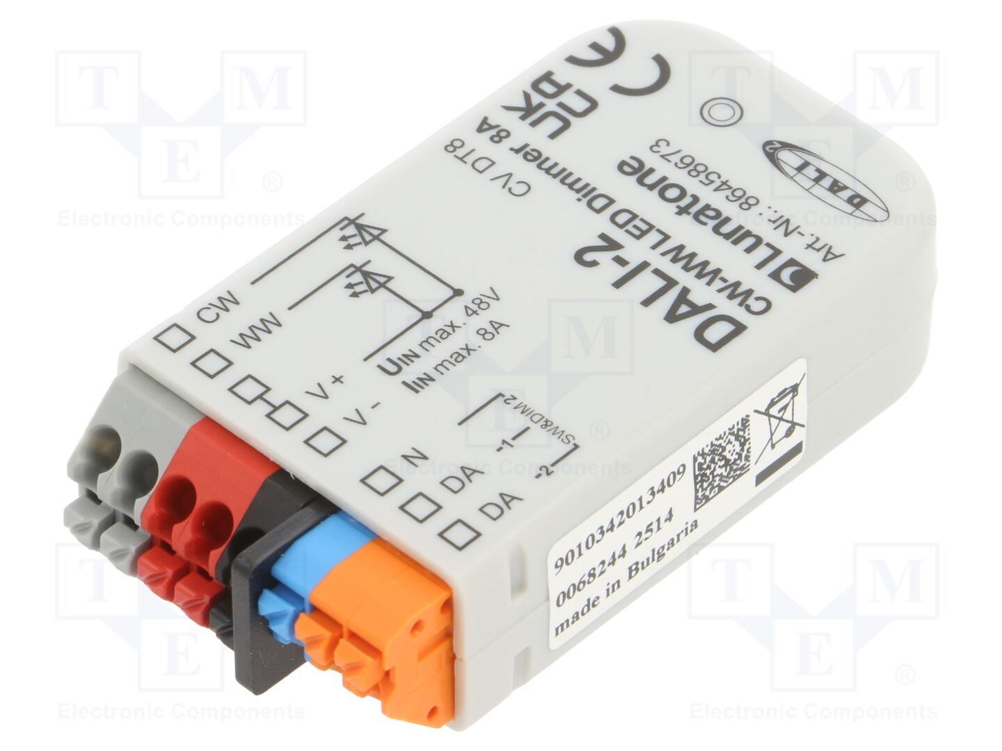 Lunatone DALI DT8 CW-WW PWM 8A LED-virtalähde 12-48VDC IP20