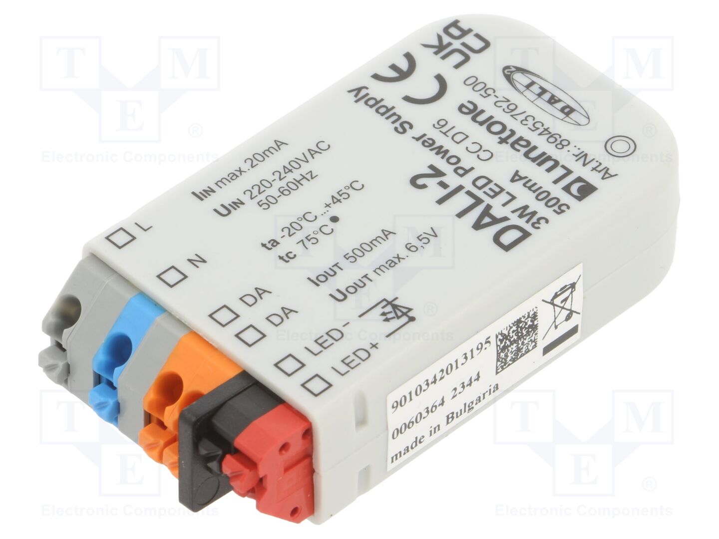 Lunatone DALI-2 LED Power Supply 3W 500mA 6.5VDC 220-240VAC