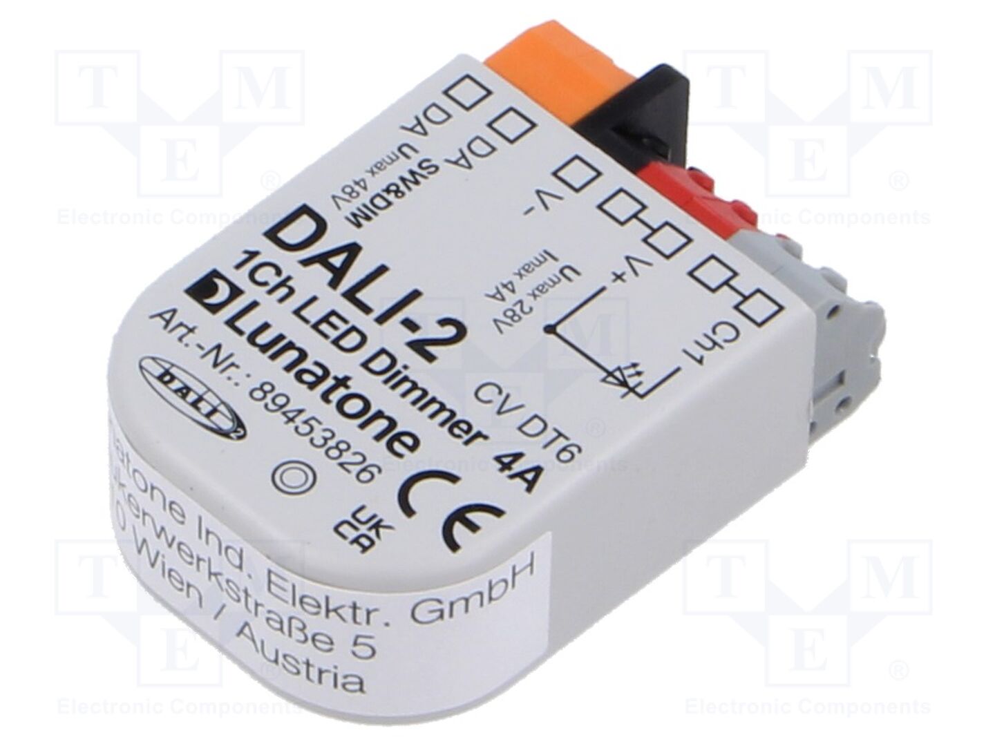 Lunatone DALI 1CH LED Dimmer 4A 12-24V Switching Power Supply
