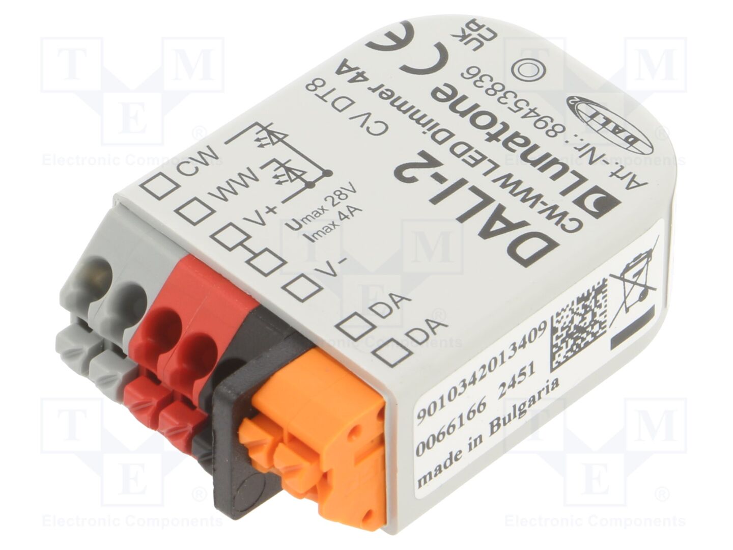 Lunatone DALI DT8 CW-WW PWM 4A LED-virtalähde 12-28VDC IP20