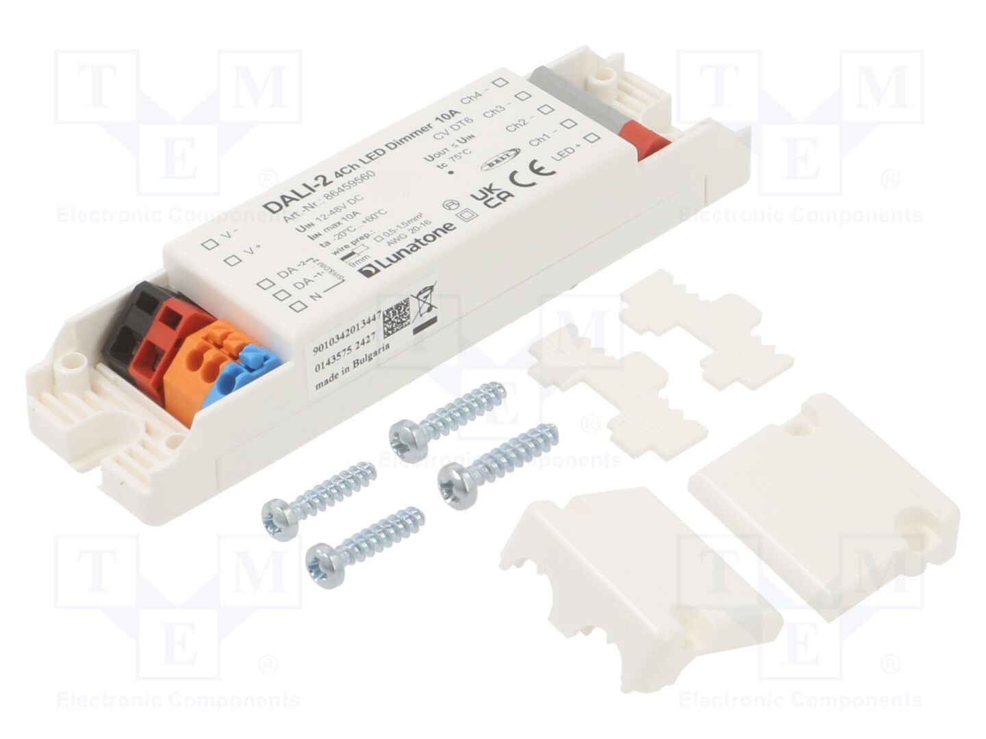 Lunatone DALI 4CH LED DIMMER 10A Verkkolaite 12-48VDC IP20