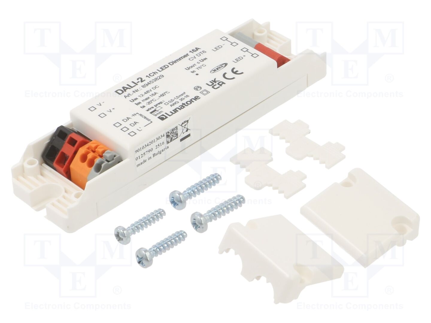 Lunatone DALI 1CH LED DIMMER 16A Kytkinlähde 12-48VDC IP20