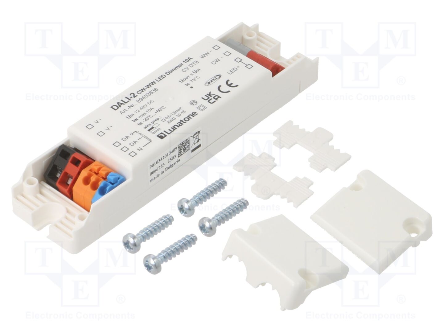 Lunatone DALI DT8 CW-WW PWM 10A LED-virtalähde 12-48VDC IP20
