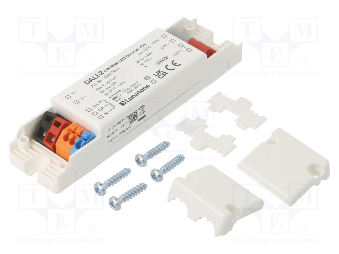 Lunatone DALI DT8 CW-WW PWM 16A LED-virtalähde 12-48VDC IP20