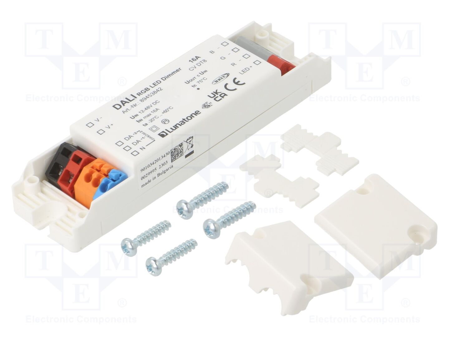 Lunatone DALI DT8 RGB LED DIMMER 16A Kytkentälaite 12-48VDC