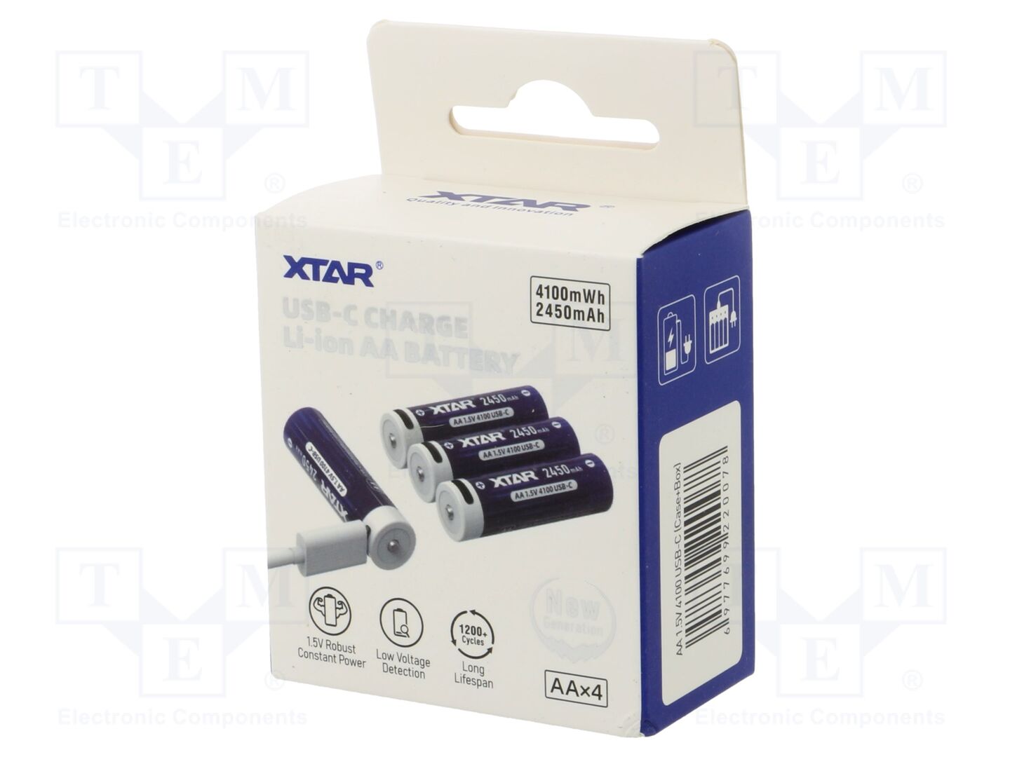 XTAR XTAR-1.5V2.45AH-AA Ladattava akku 1.5V