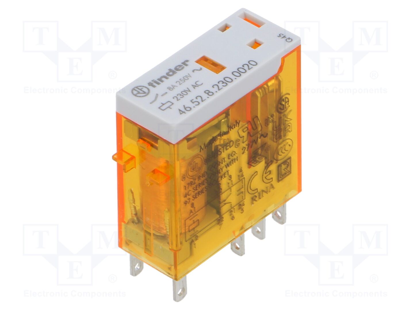 FINDER 46.52.8.230.0020 Sähkömagneettinen rele 230VAC