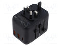 VENTION FJEB0 Kytkinlähde 5-12VDC 20W USB-A ja USB-C