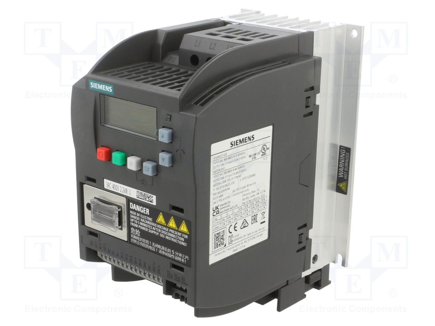 SIEMENS 6SL3210-5BE22-2UV1 Taajuusmuuttaja 2.2kW